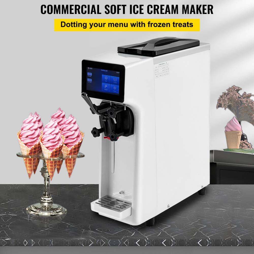 1000W Commercial Home Soft Serve Frozen Yogurt Ice Cream Maker Machine, 4.0L