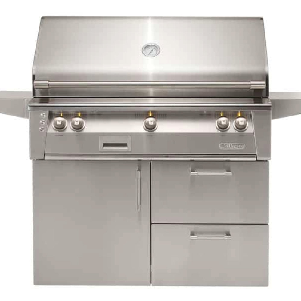 Alfresco 42" Searzone Grill W/ Cart Deluxe LP