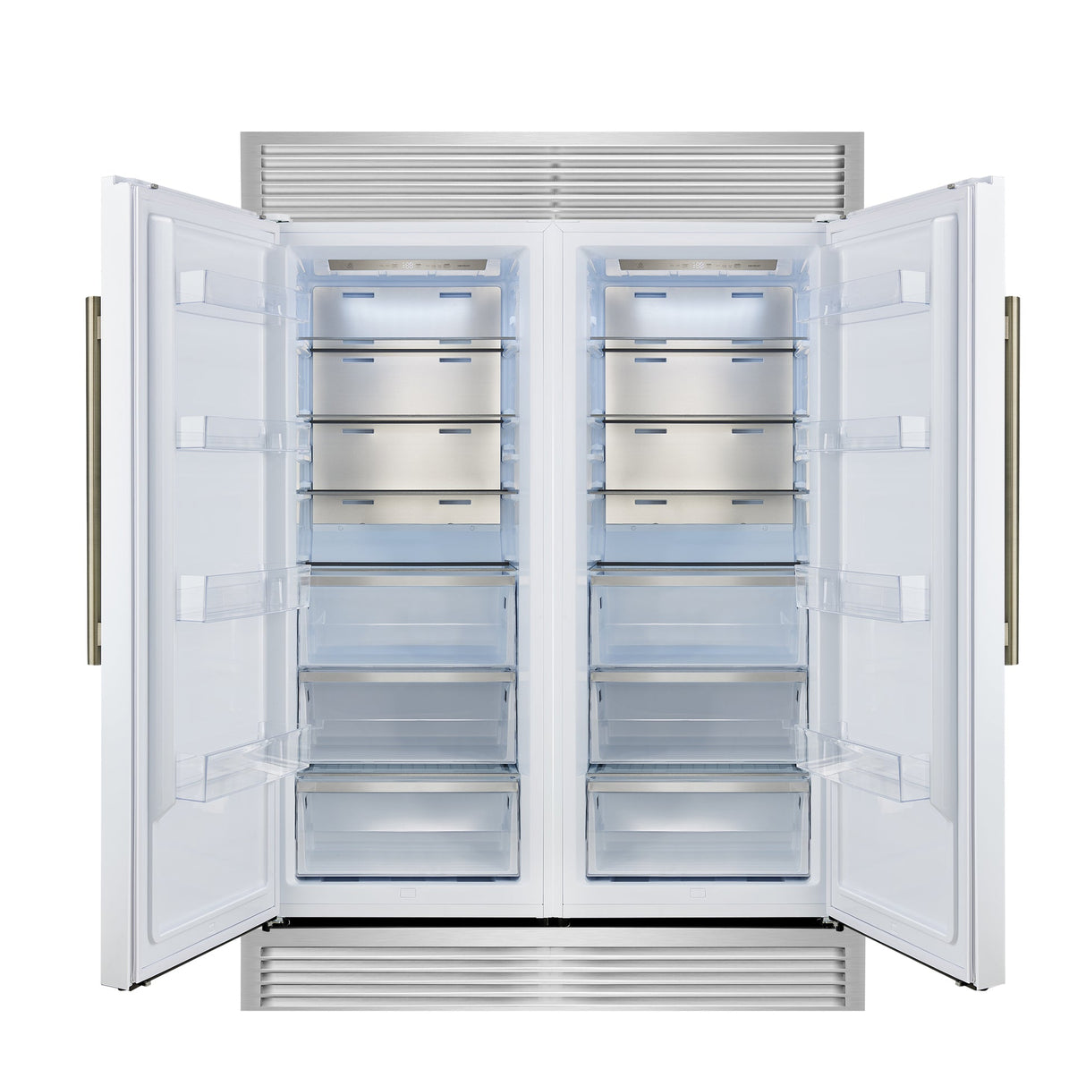 Forno Maderno 2-28-Inch Wide Convertible Refrigerator/Freezer Decorative Trim Grill, 27.2 cu.ft, 84-Inch High