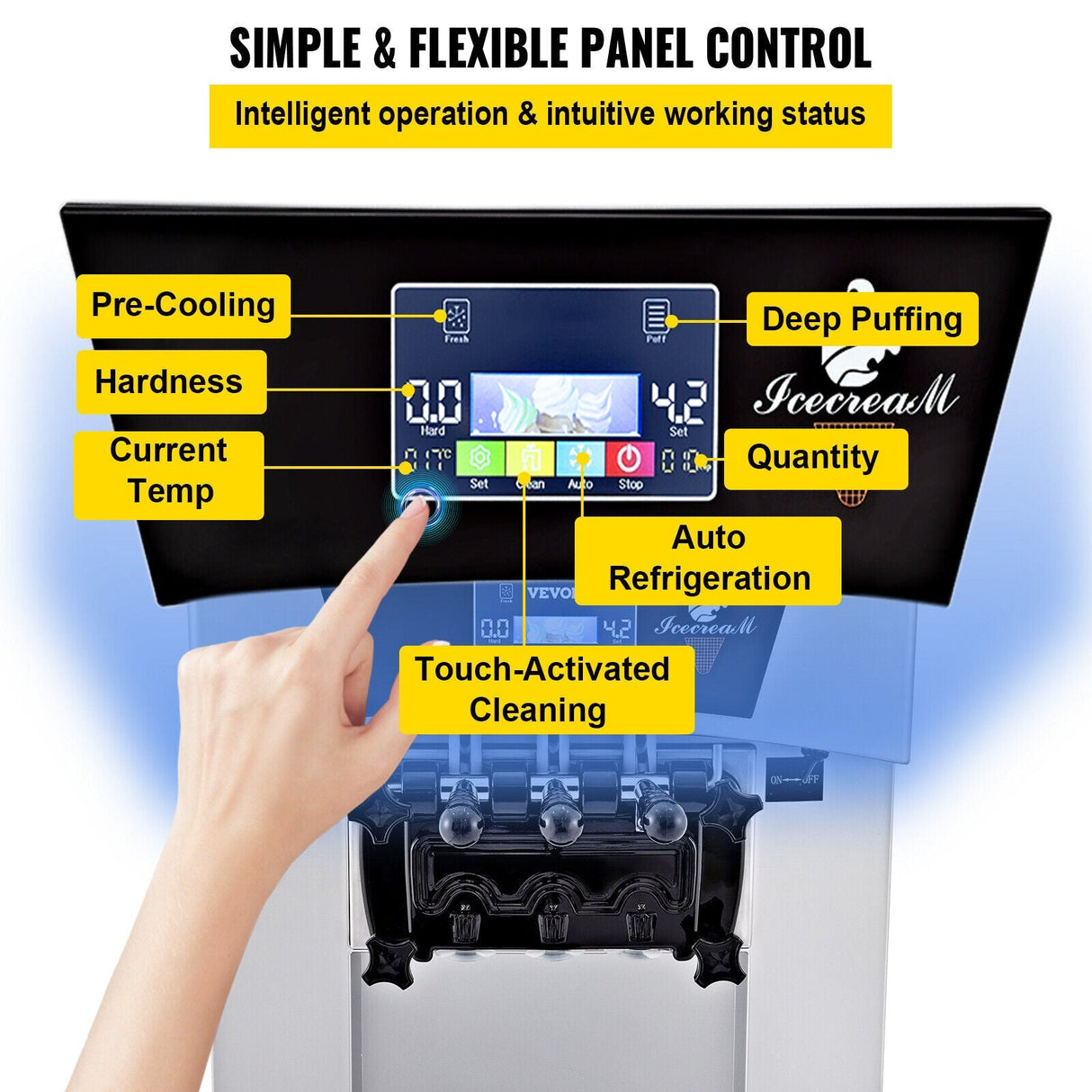 20-30L/H 2450W Commercial Soft Serve Ice Cream Machine Maker (95817494)