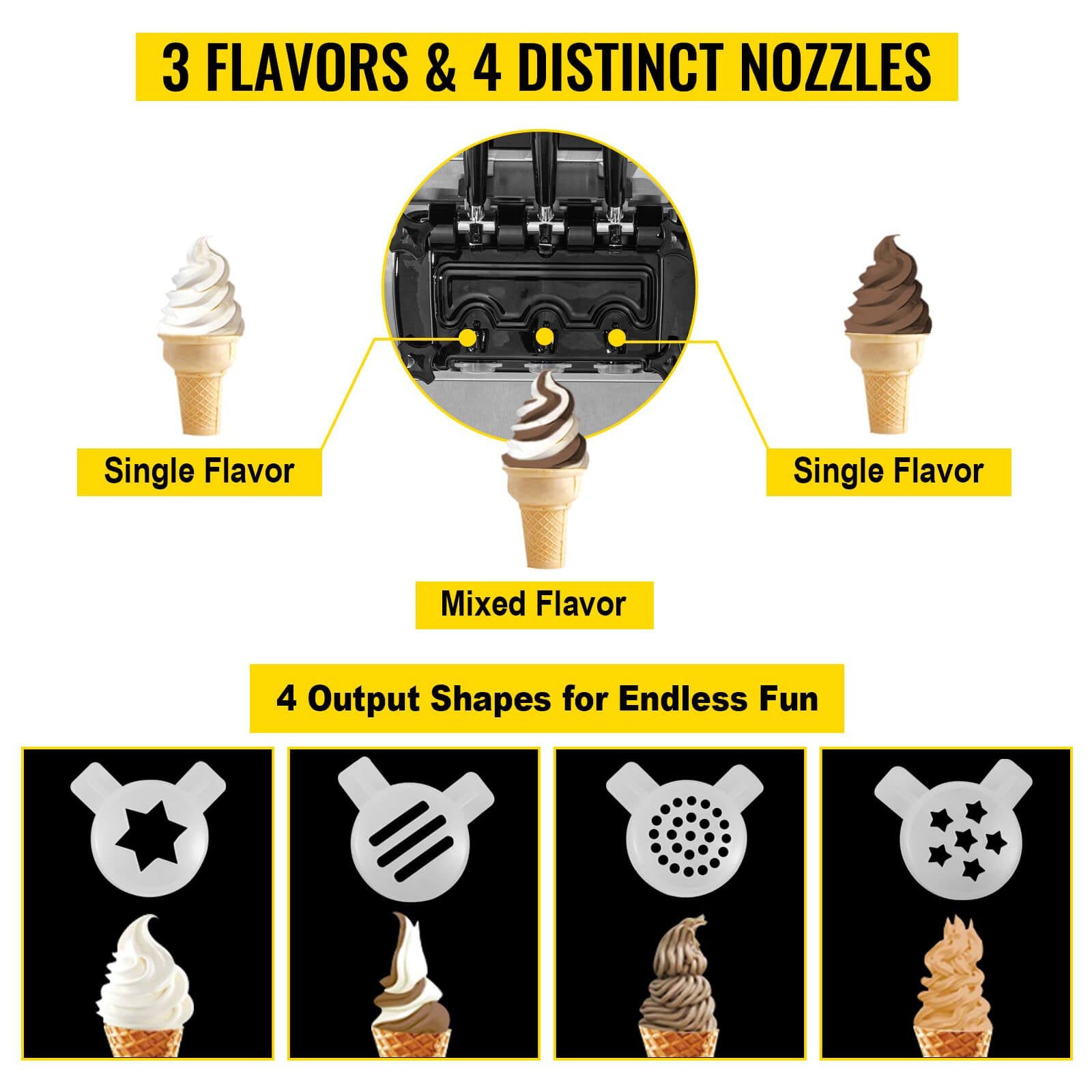 20-30L/H 2450W Commercial Soft Serve Ice Cream Machine Maker (95817494)