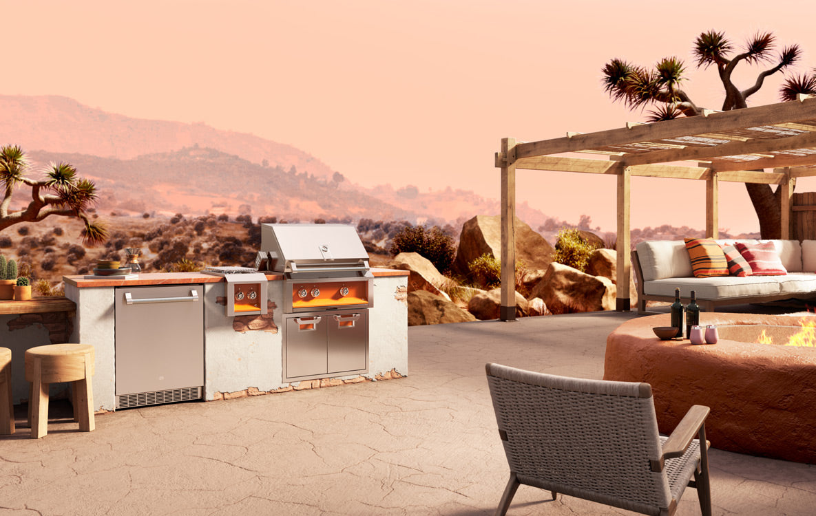 Aspire By Hestan 24" Outdoor Undercounter Refrigerator With Lock & Solid Reversiblr Door - ERS24
