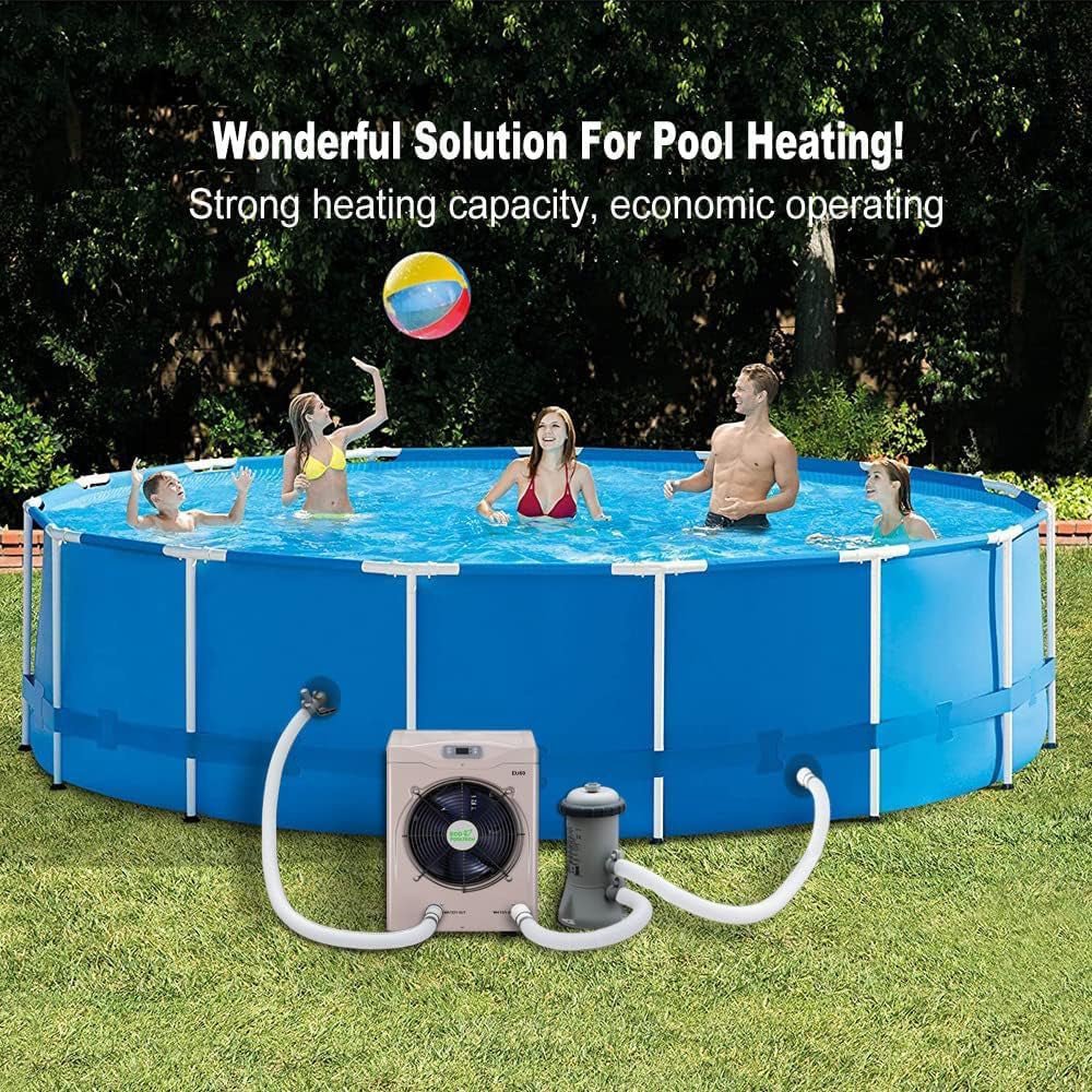 21" Heavy Duty Electric Home Above And Inground Swimming Pool Heater Pump, 5000 Gallons (94751382)