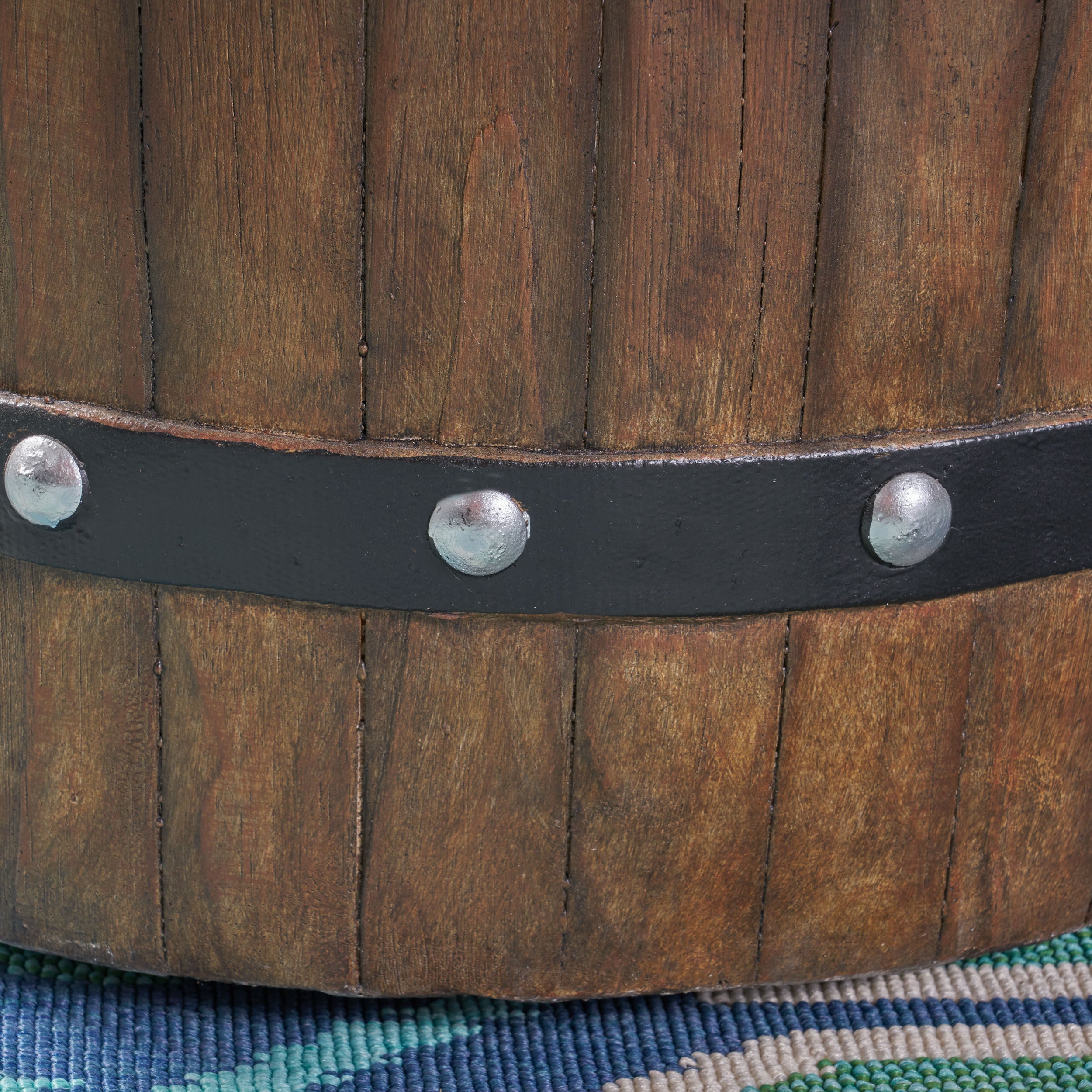 25" Round 40K BTU Liquid Propance Concrete Fire Pit (SAK88764)