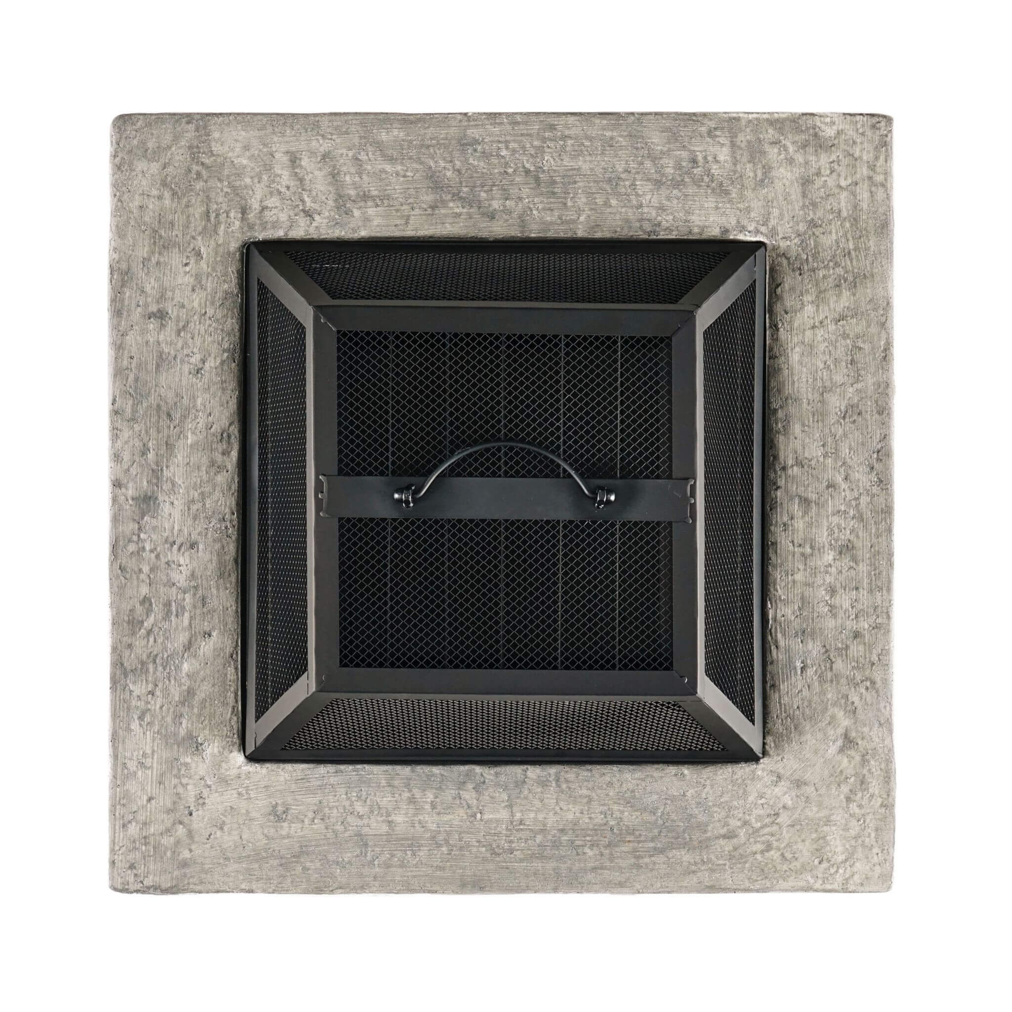 28" Premium Outdoor Wood Burning Magnesium Oxide Fire Pit With Lid (SAK75214)