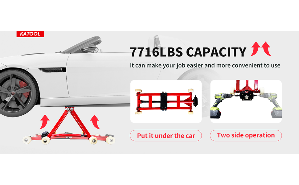 Katool KT-M3000 Mini Side Car Lift For Quick Tire Changing