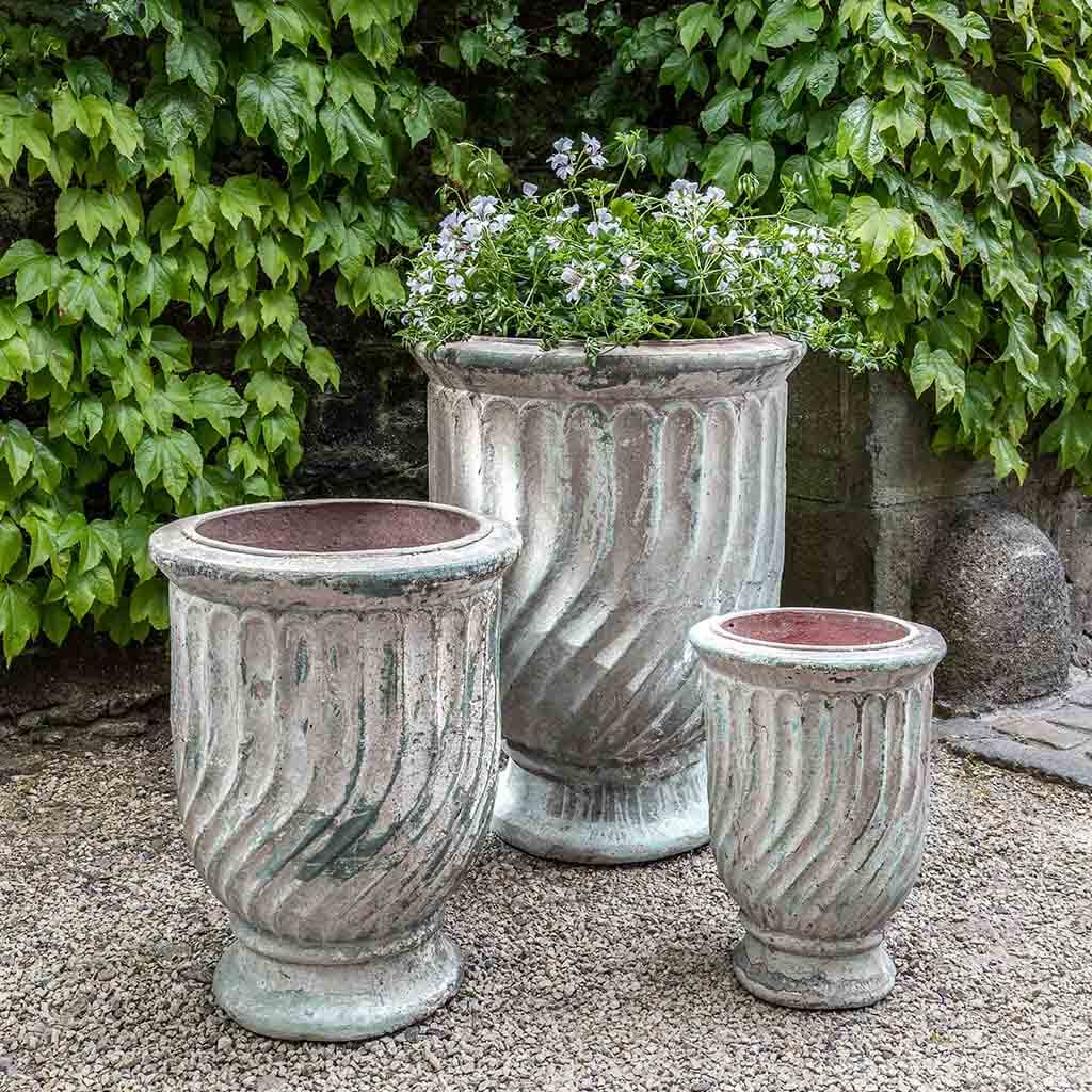 Campania Pincio Urn Planter, Set of 3 - 5005-18003