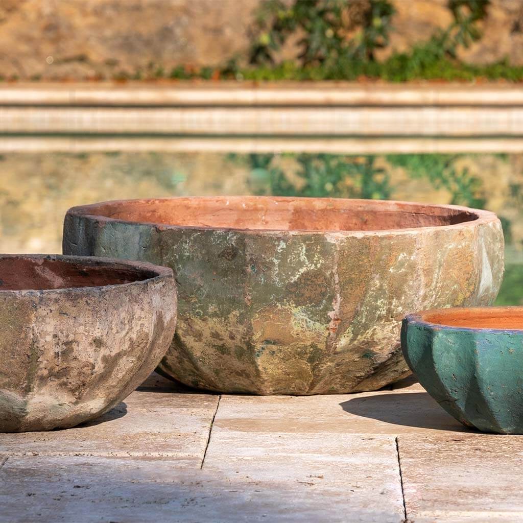 Campania Apulia Bowl Planter, Set of 3 - 5015-18003