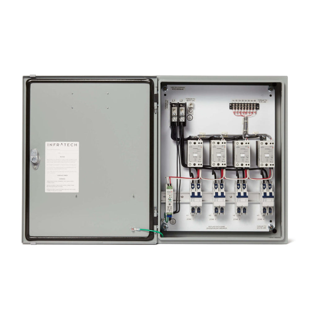Infratech 30 4061 Home Management System Control, 1 Relay Panel - 20 x 16 x 7 in. - Gray Steel Color