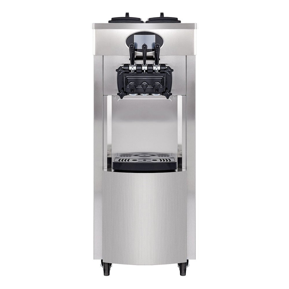 53" Freestanding 3 Flavors Commercial Soft Serve Yogurt Ice Cream Machine Maker With Auto Clean (92574031)