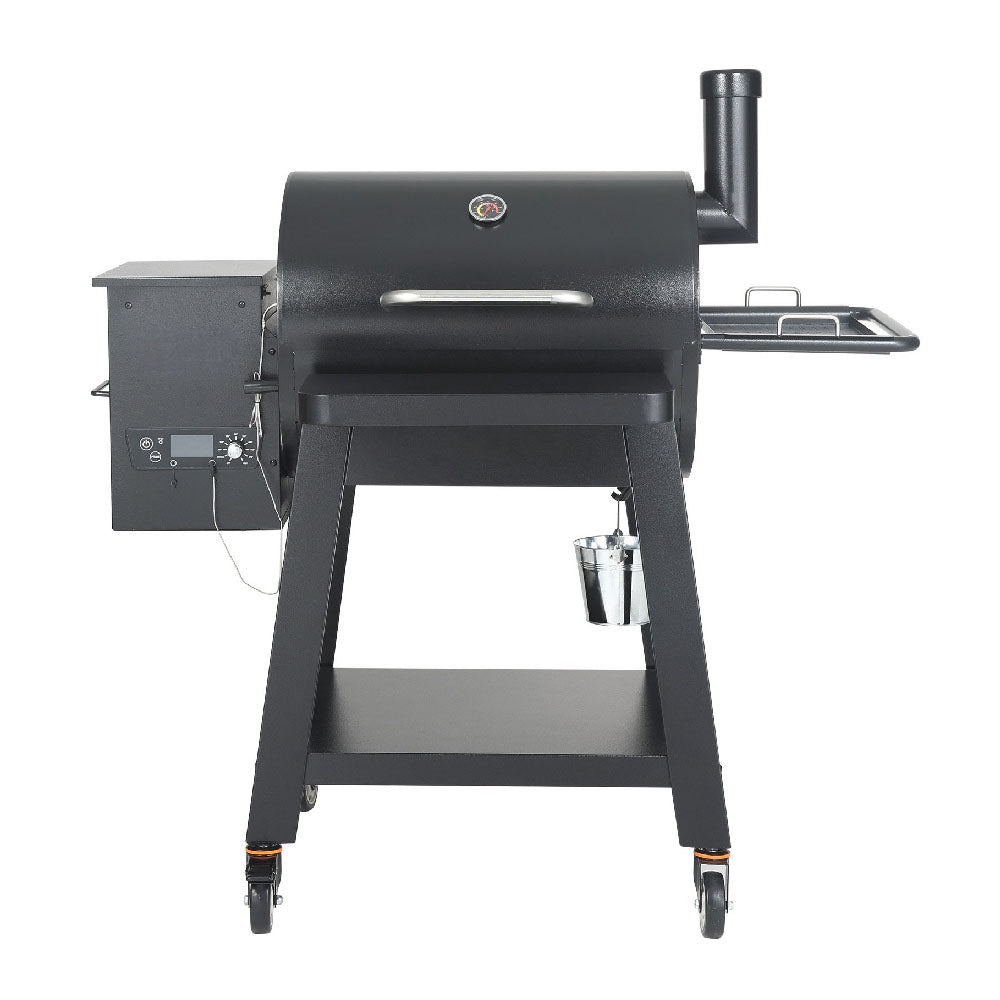 53" Heavy Duty Portable Wood Pellet BBQ Grill With Cart (93641572)
