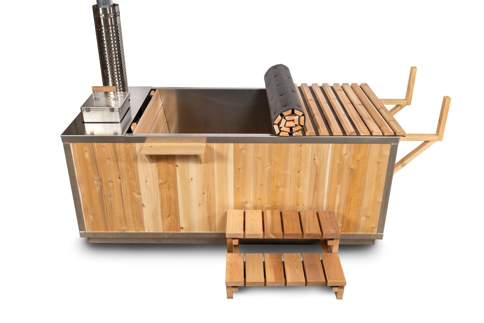 Dundalk Leisurecraft Canadian Timber The Starlight Wood Burning Hot Tub