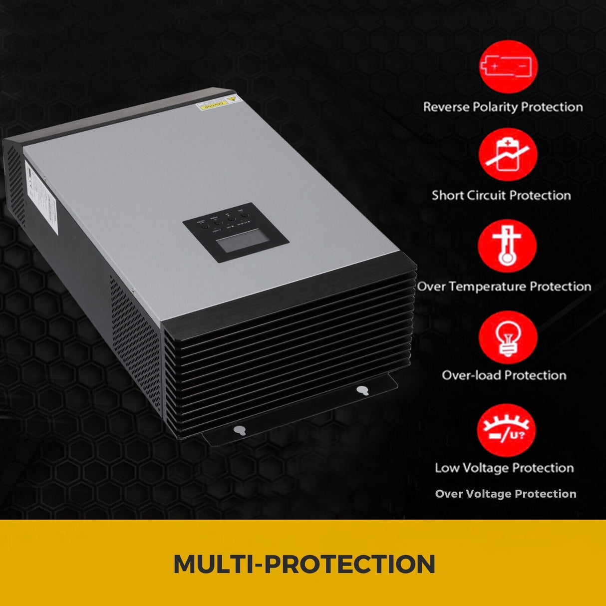 5KVA MPPT Hybrid Solar Inverter With Built-In 60A Pure Sine Charger Controller (92531074)