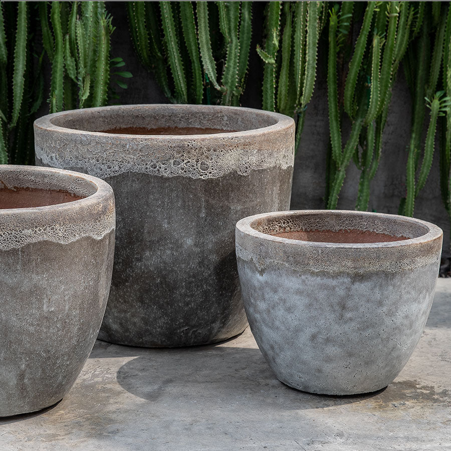 Campania Marcel Planter, Beachcomber Grey Mist, Set of 3 - 6616B-16503