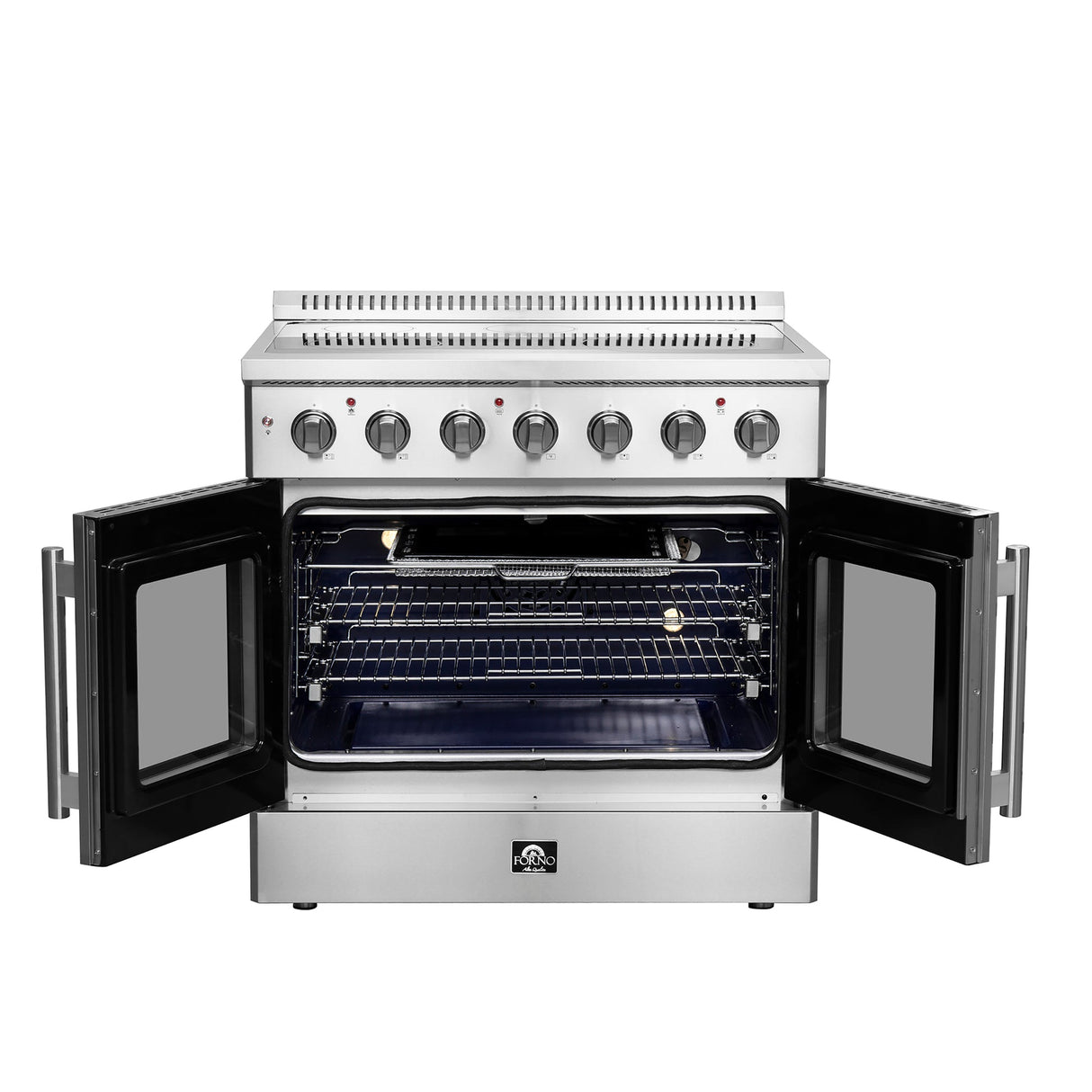 Forno Galiano Freestanding French Door Electric Range, True Convection, Energy Efficient