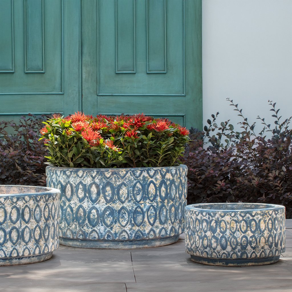 Campania Oriel Planter, Low, Set of 3 - 7013-0103