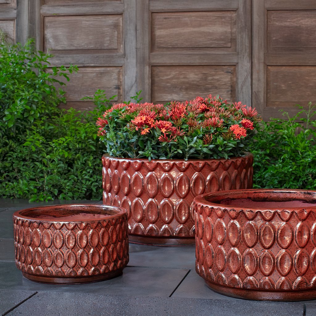Campania Oriel Planter, Low, Set of 3 - 7013-0103