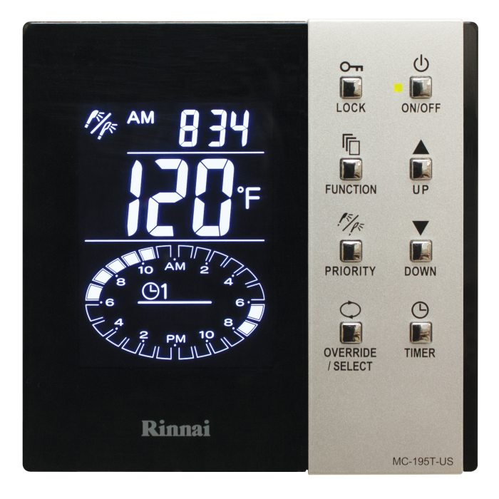 Rinnai MC-195T-US Time Controller for Hot Water Recirculation Systems