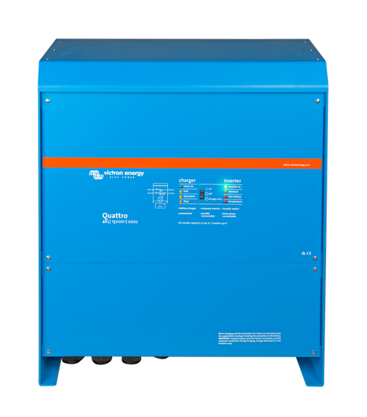 Victron Quattro 48/15000 | 48V Input | 15000VA Output 230V | 200A Charger | Transfer Switch