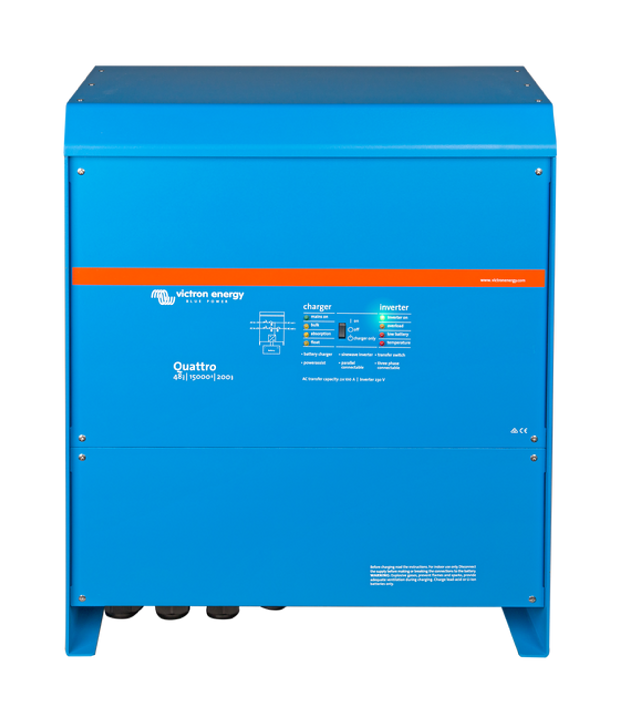 Victron Quattro 48/15000 | 48V Input | 15000VA Output 230V | 200A Charger | Transfer Switch