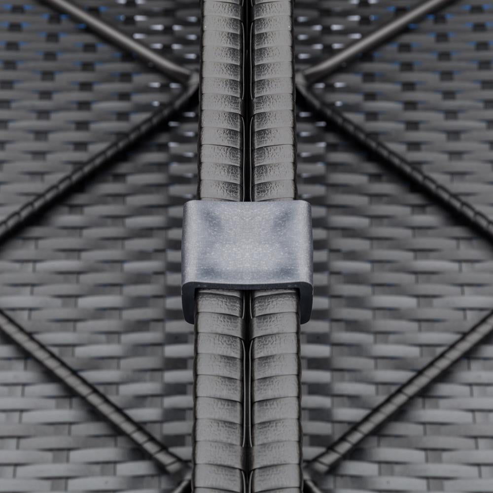 7PCS Outdoor Cushioned Patio Rattan Wicker Sofa Sectional Furniture Set (93875941)