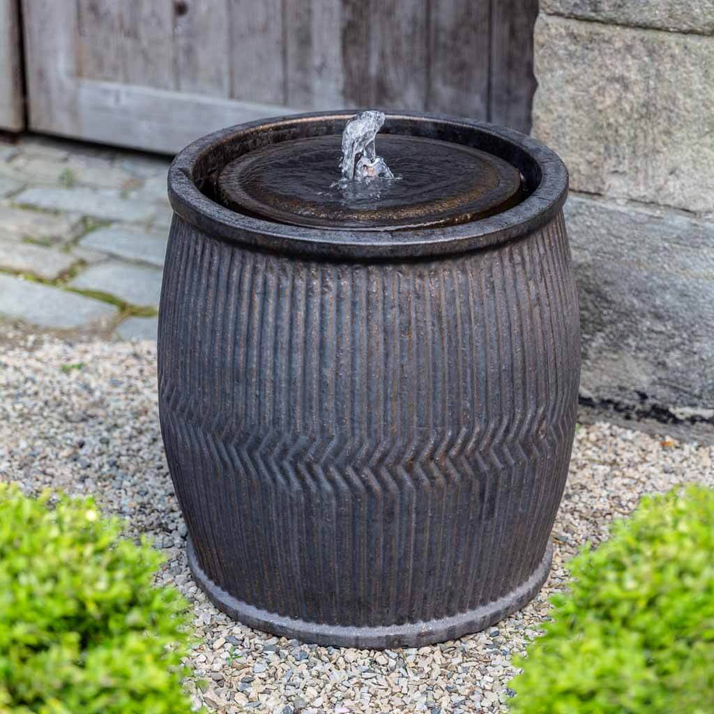 Campania Rain Barrel Fountain - 8265-4101