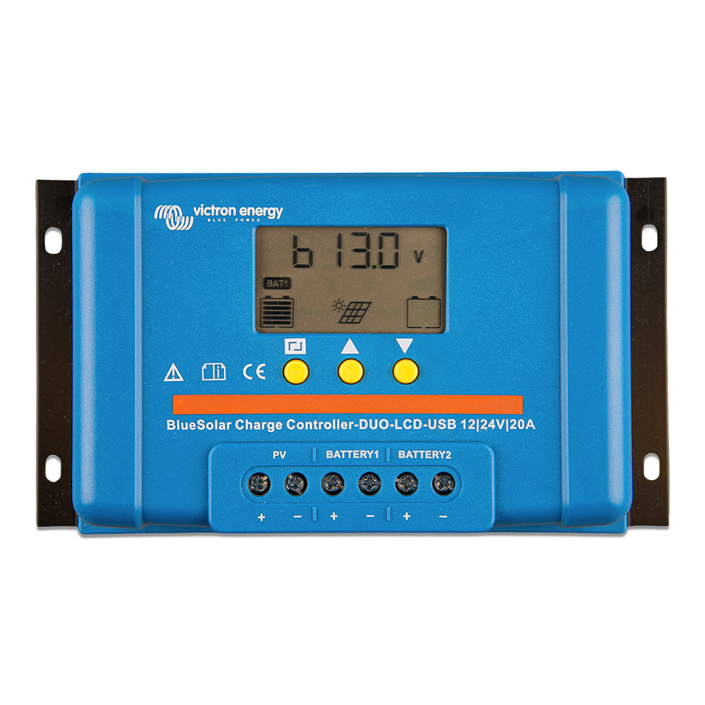 Victron BlueSolar PWM Charge Controller DUO LCD USB Charge Control 1224VDC 20A SCC010020060