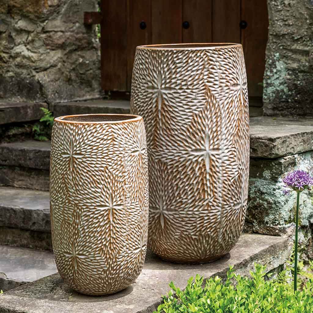 Campania Sand Dollar Planter, Tall, Set of 2 - 8852-0902