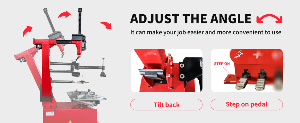 Katool KT-T850 Tilt-Arm Wheel Clamp Tire Changer Machine