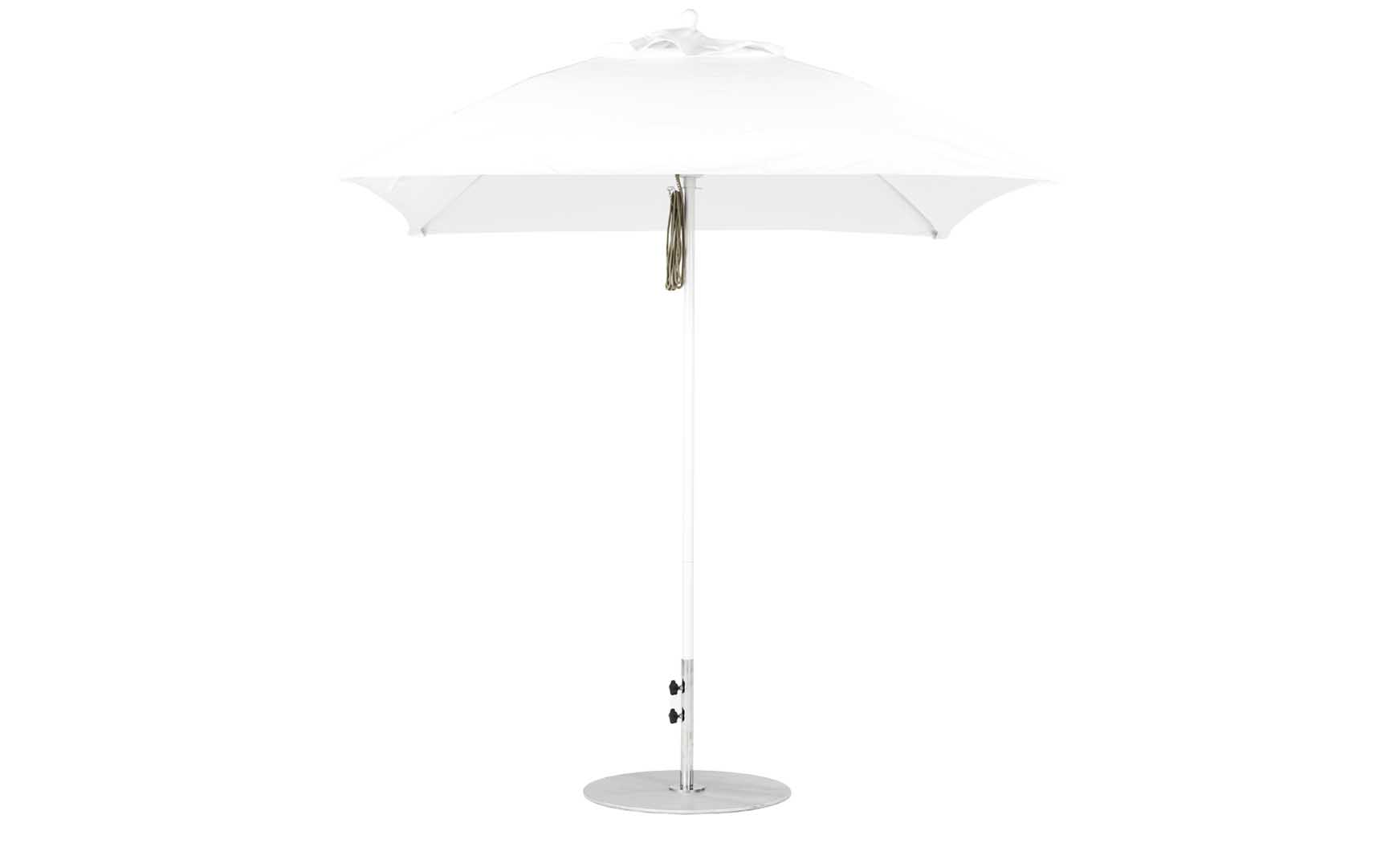 Ledge Lounger Essential Fiberglass Umbrella - 7.5' Square Pulley