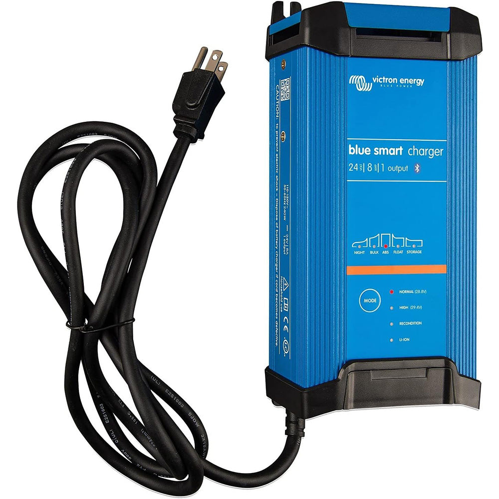Victron Blue Smart IP22 24VDC 8A 1 Bank 120V Charger Dry Mount BPC240845102