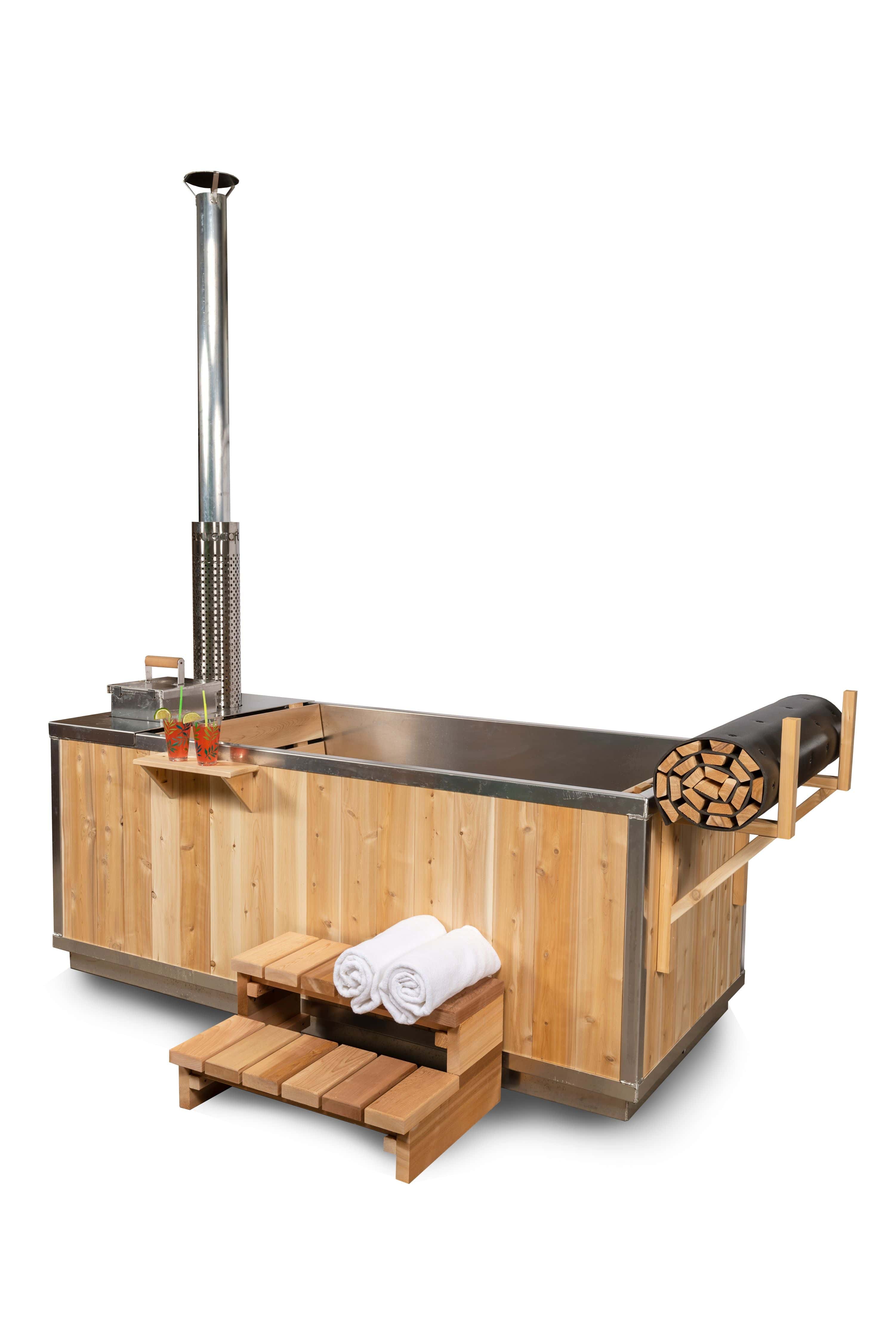 Dundalk Leisurecraft Canadian Timber The Starlight Wood Burning Hot Tub