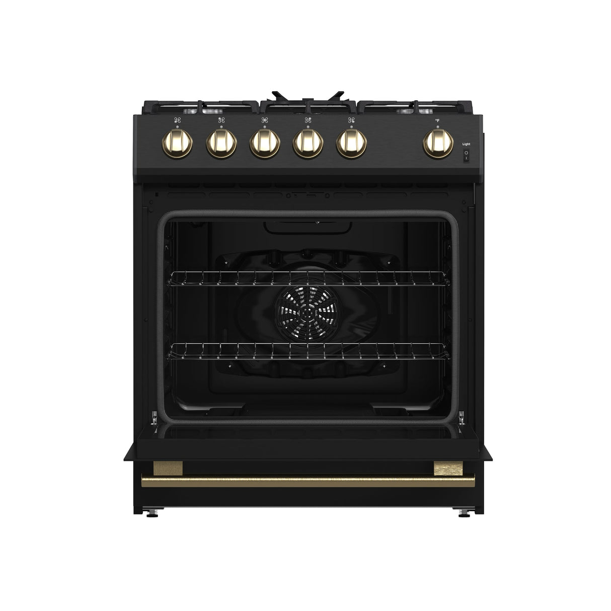 Forno Leonardo Espresso 30-Inch Gas Range, 5 Burners, 39,500 BTU, 5 cu.ft Convection Oven