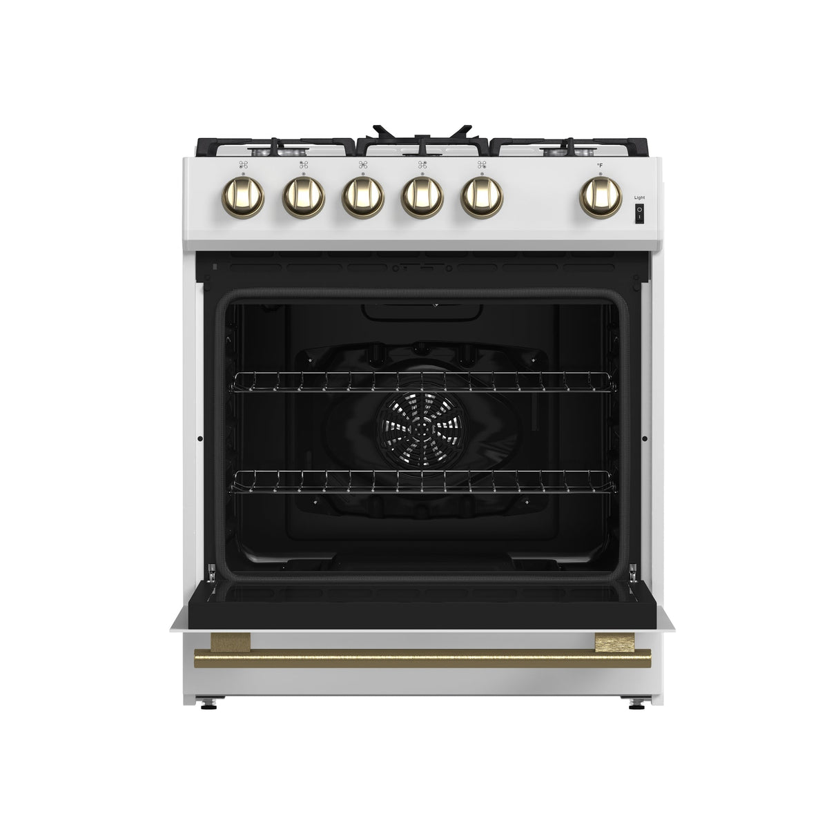 Forno Leonardo Espresso 30-Inch Gas Range, 5 Burners, 39,500 BTU, 5 cu.ft Convection Oven