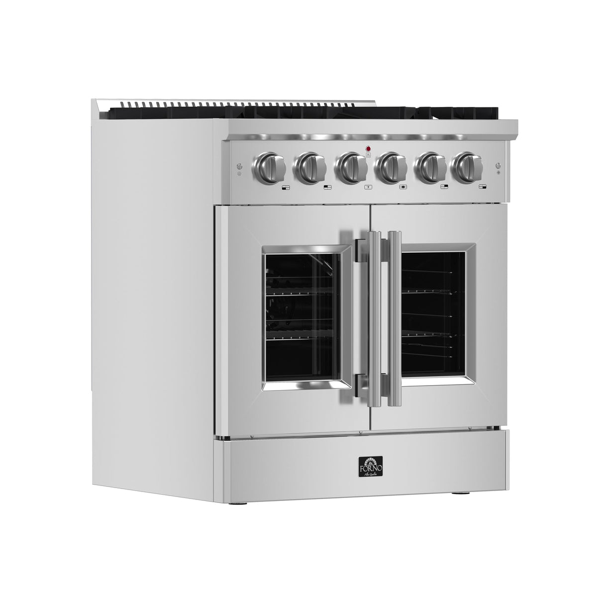 Forno Galiano Freestanding French Door Gas Range, Convection Oven, Energy Efficient