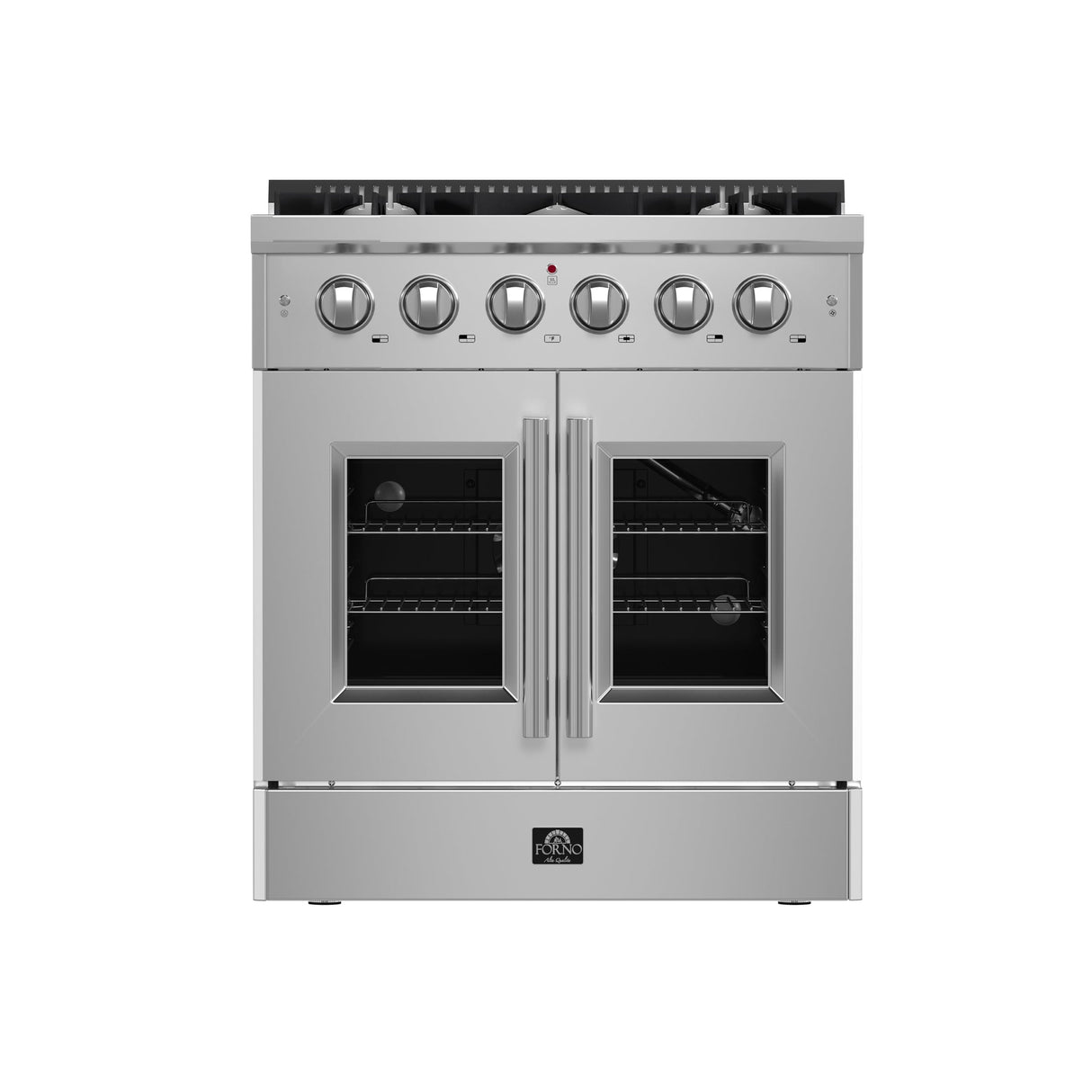 Forno Galiano Freestanding French Door Gas Range, Convection Oven, Energy Efficient