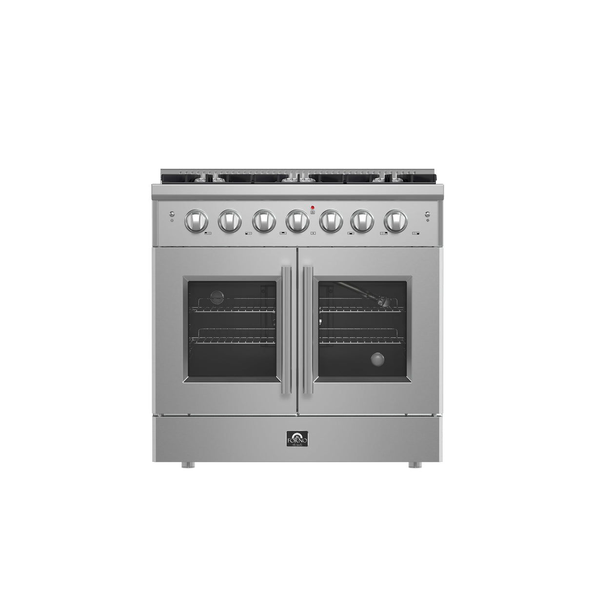 Forno Galiano Freestanding French Door Gas Range, Convection Oven, Energy Efficient