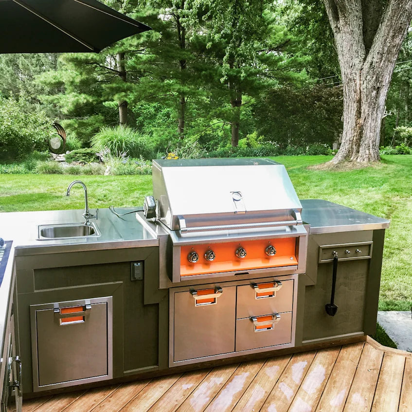 Aspire By Hestan 36" Outdoor Built-In Grill with 3 U-Burner & Rotisserie - EABR36