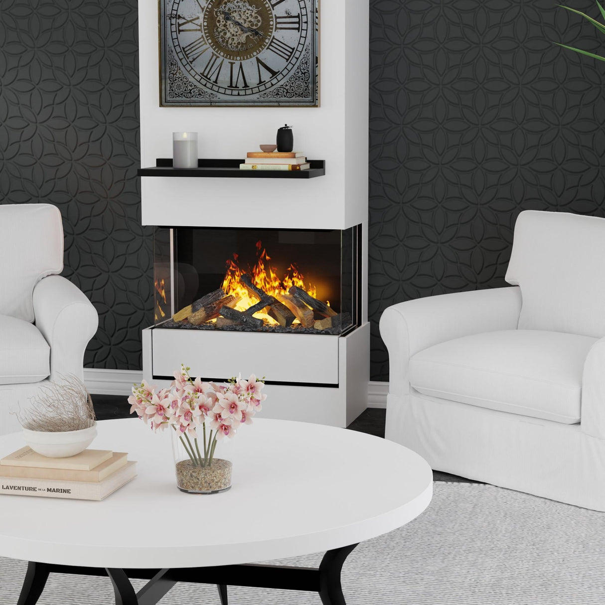 Dimplex Optimyst Aura 30in Vapor Fireplace - 3STEP-RGB-AM
