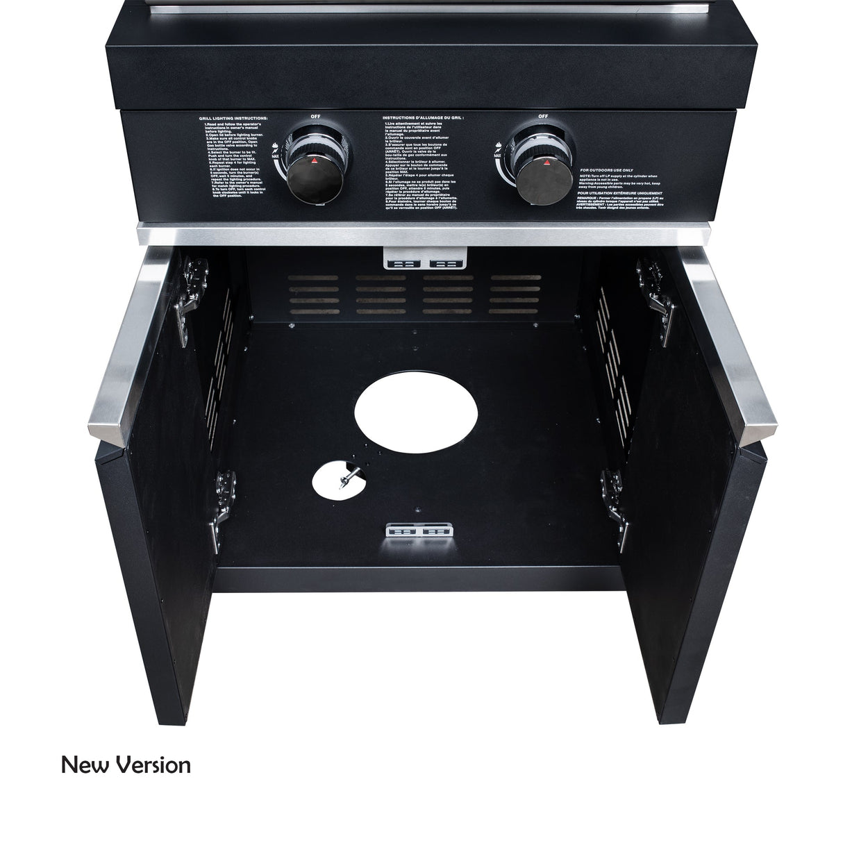 Forno All’Aperto Outdoor Kitchen in Black – 99,600 BTU, 5 Burners, Infrared Burners, Pizza Oven, Sink, Bar & Beverage Center