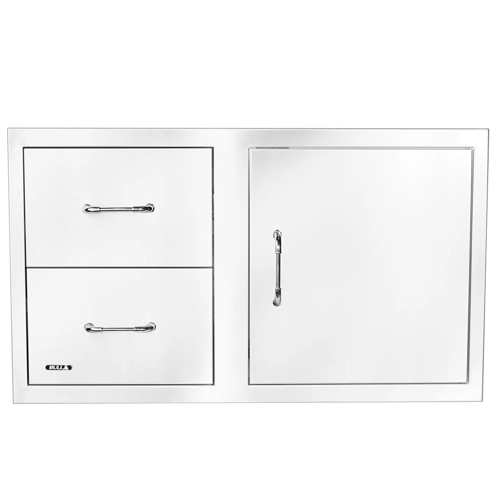 Bull Reversible Access Door with Two Drawer Combo, 30-Inch