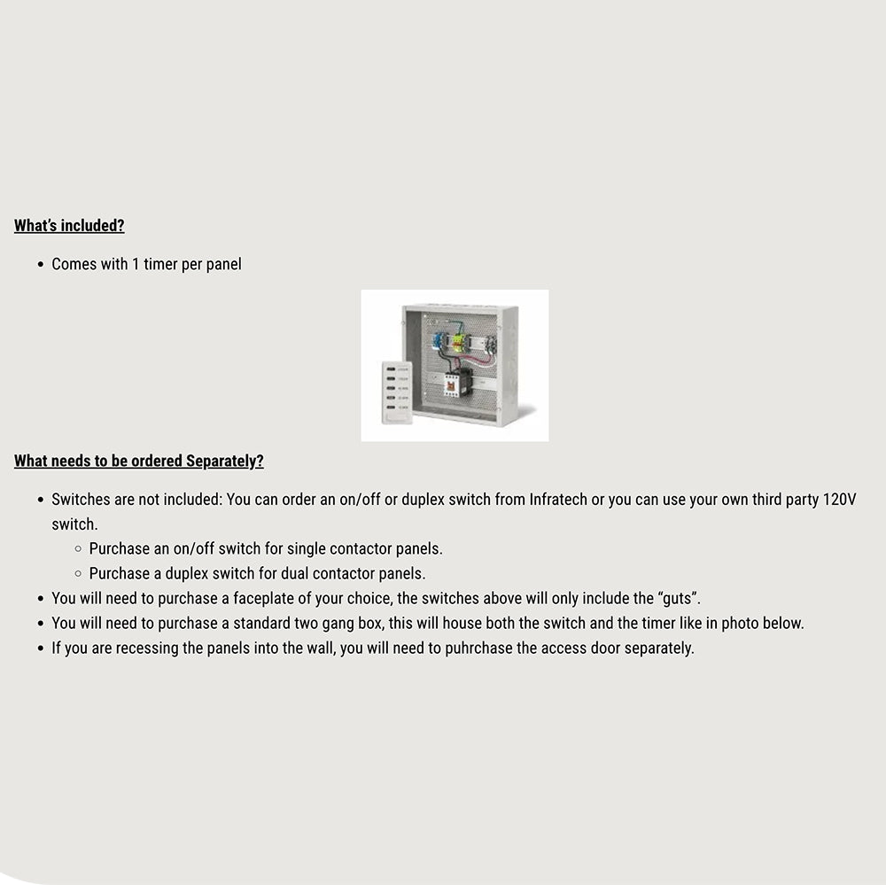 Bull Dual Heater Contactor Panel with Digital Timer
