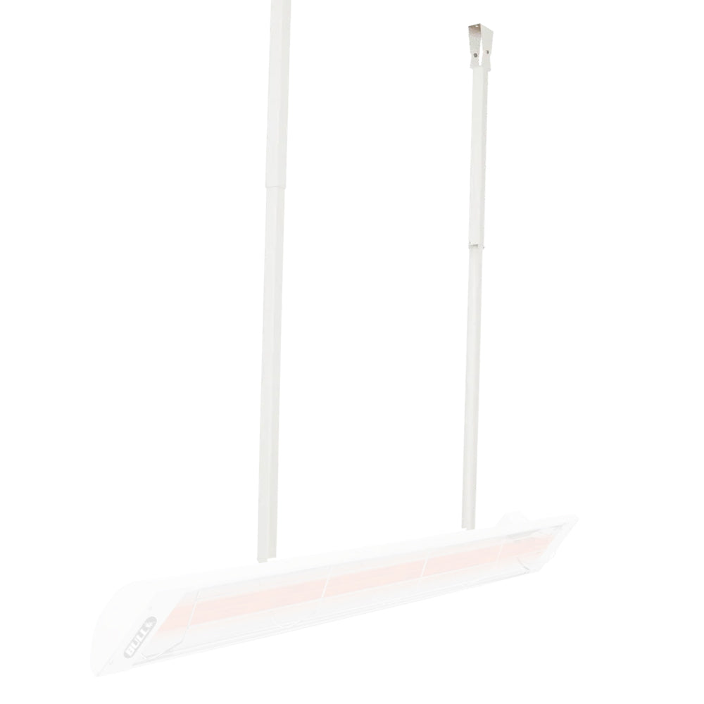 Bull Drop Pole Heater Mount, White
