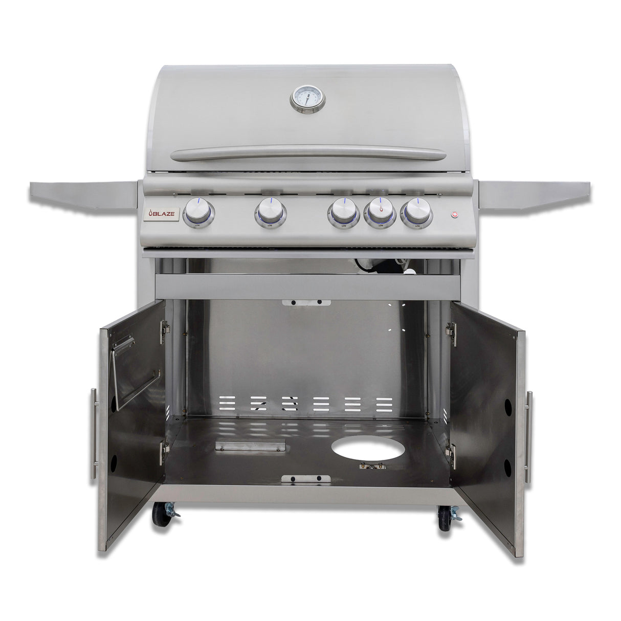 Blaze Premium LTE+ 32-Inch 4-Burner Gas Grill with Rear Burner and Built-in Lighting System- BLZ-4LTE3-LP/NG
