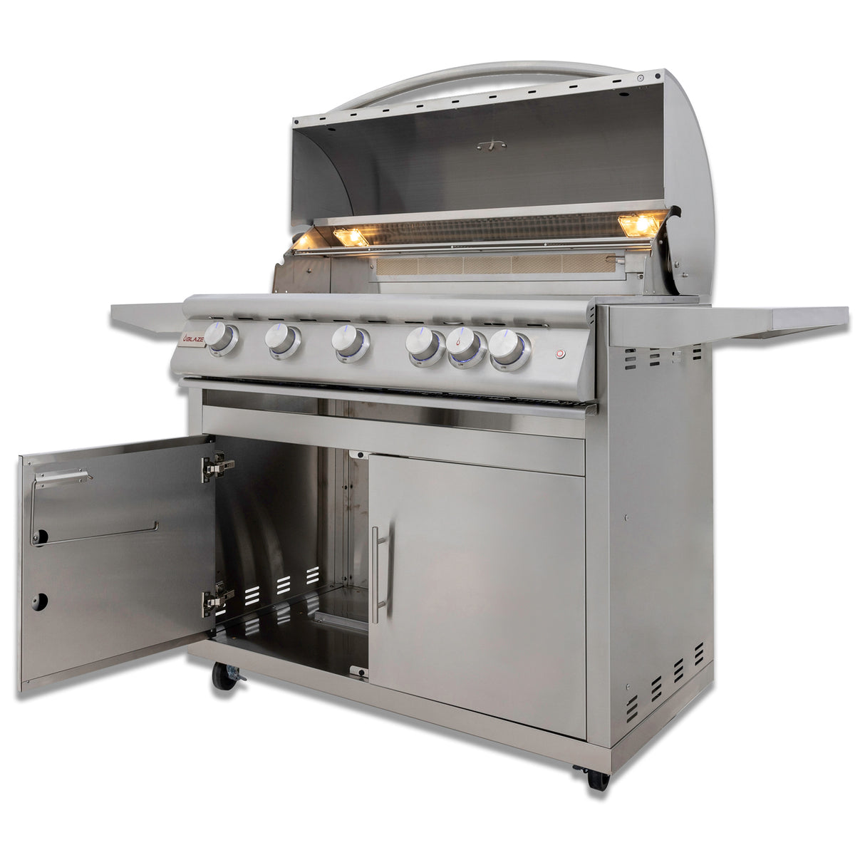 Blaze Premium LTE+ 40-Inch 5-Burner Gas Grill with Rear Burner and Built-in Lighting System - BLZ-5LTE3-LP/NG