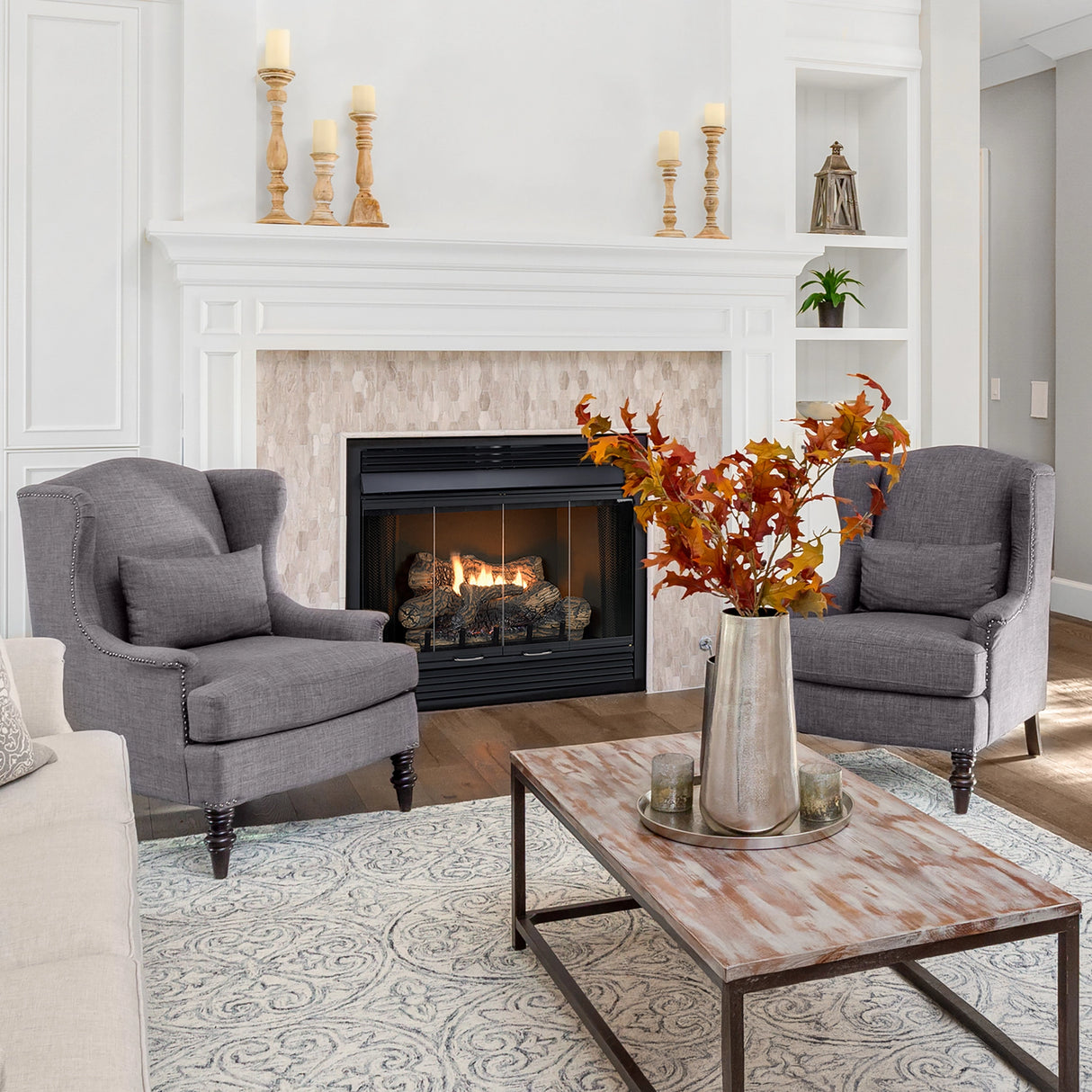 Empire Keystone 36" B-Vent Deluxe Fireplace - BVD36FP30