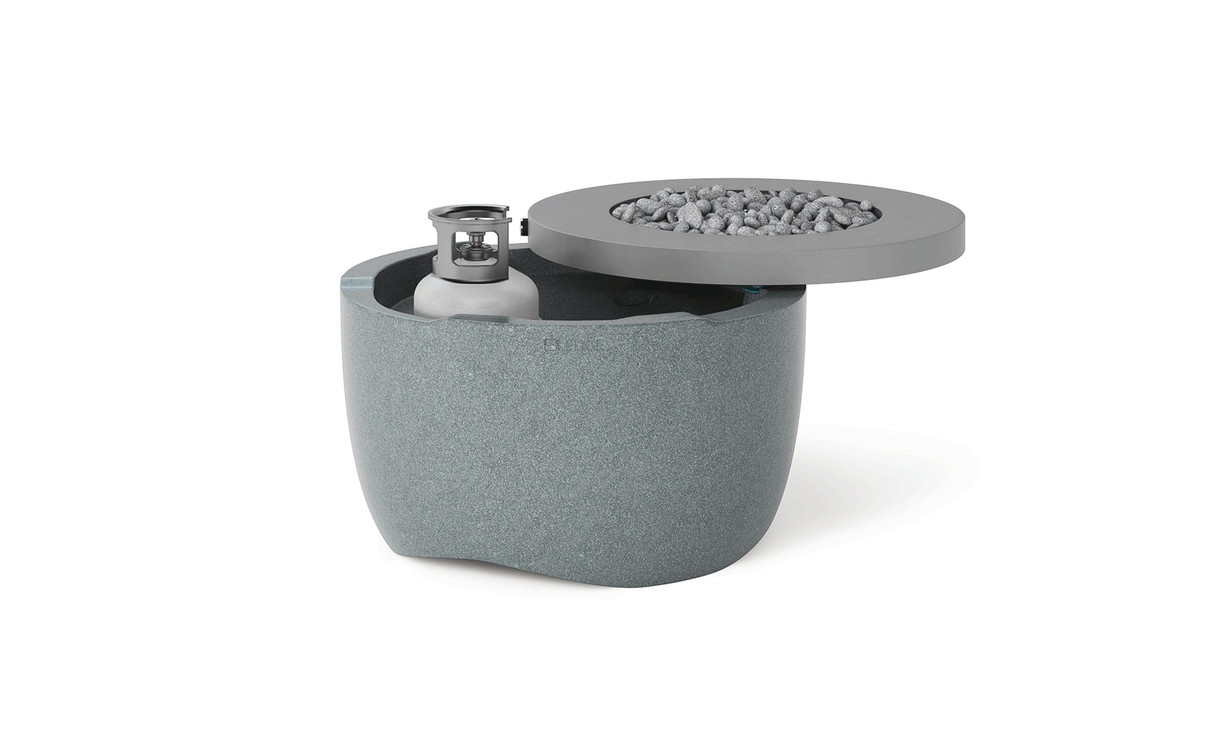 Ledge Lounger Halo Firepit
