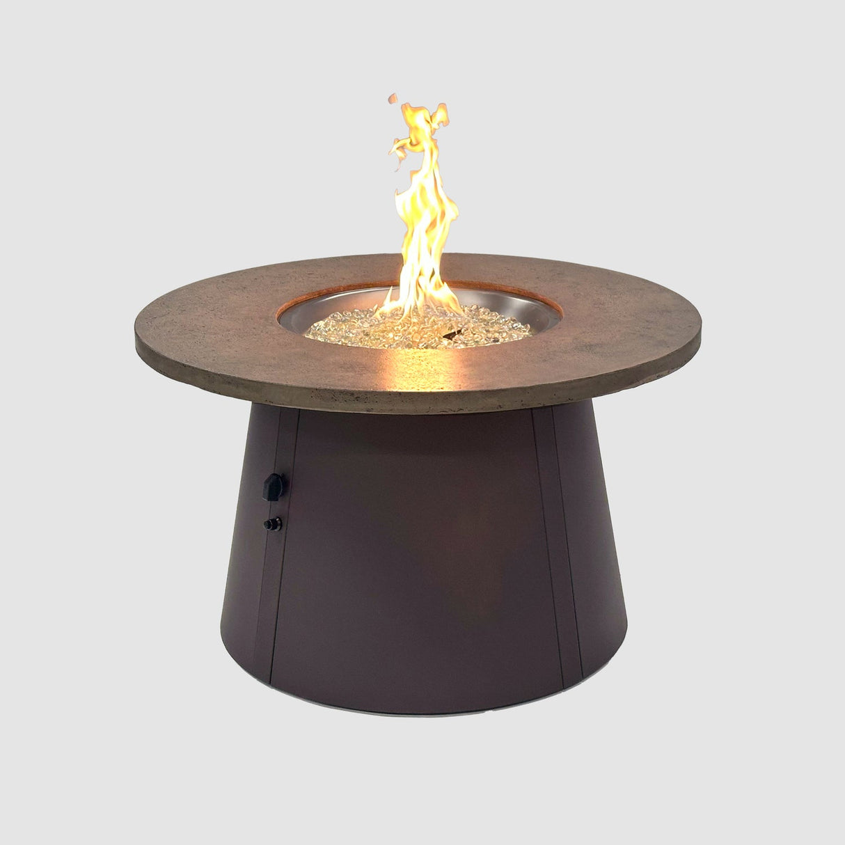 The Outdoor Greatroom Cirvalo 48" Round Gas Fire Pit Table - CIR-48-FSBR-K
