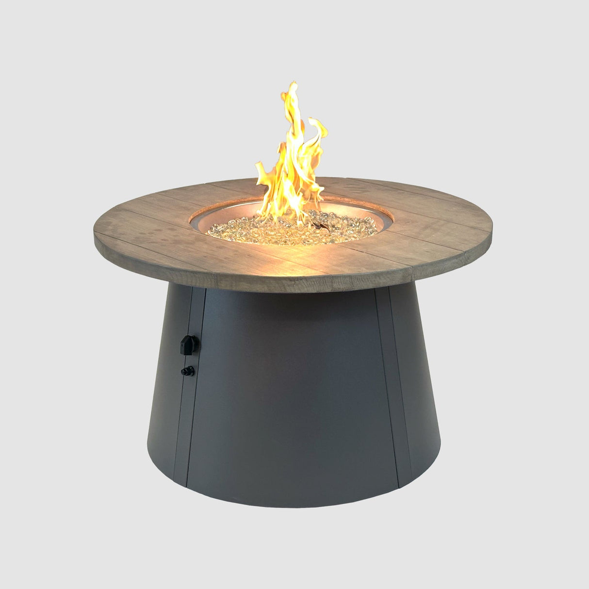 The Outdoor Greatroom Cirvalo 42" Round Gas Fire Pit Table - CIR-42-FSBR-K