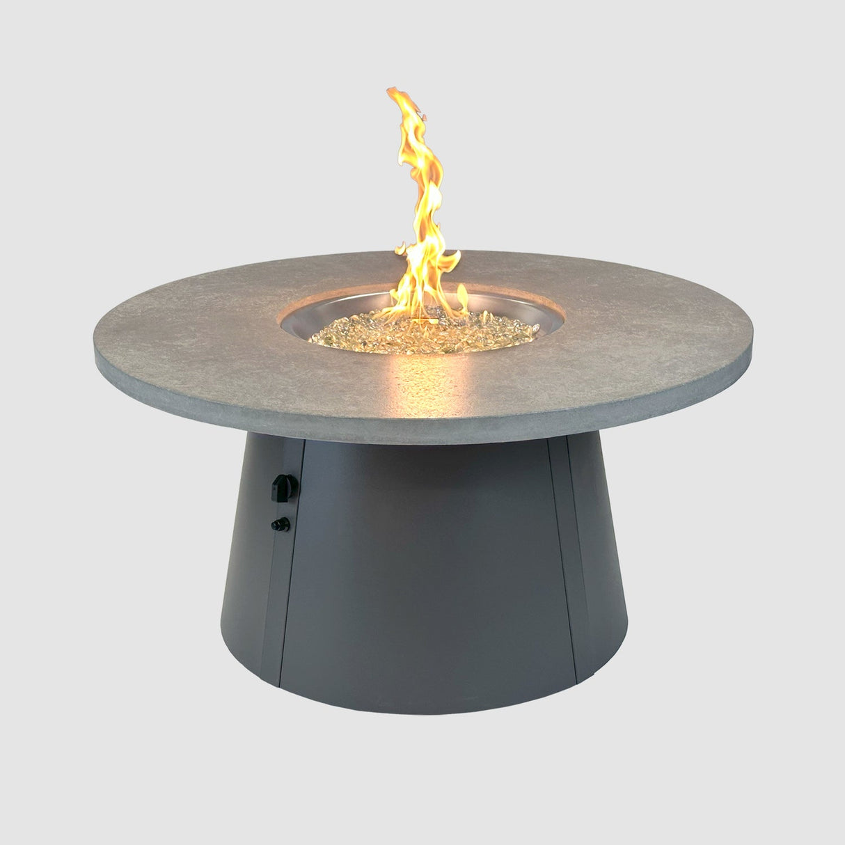 The Outdoor Greatroom Cirvalo 48" Round Gas Fire Pit Table - CIR-48-FSBR-K